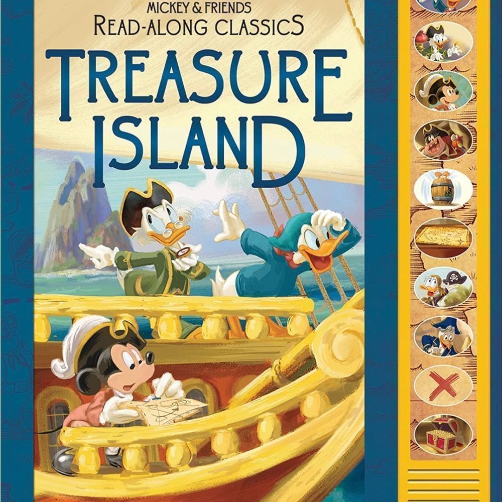 Disney Treasure Island read-along classics book Mickey and Friends